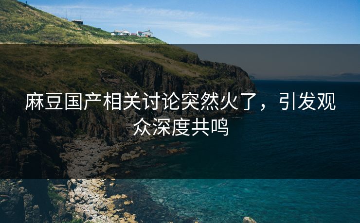 麻豆国产相关讨论突然火了，引发观众深度共鸣