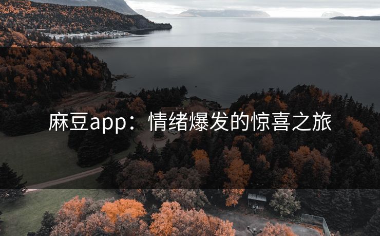 麻豆app：情绪爆发的惊喜之旅